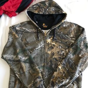 Carhartt Camo zip up hoodie